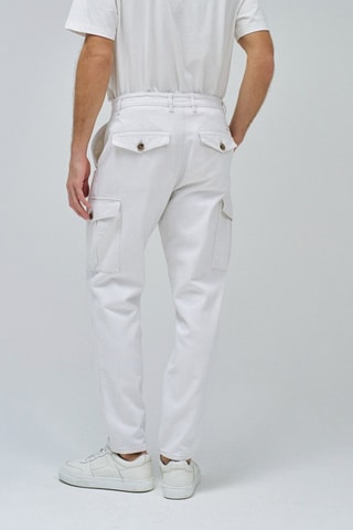 Pantaloni cargo - Bianco