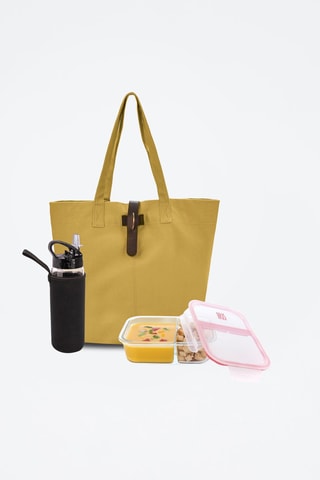 Sac à lunch isotherme Natural - Moutarde
