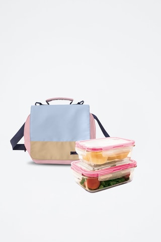 Sac à lunch Smart - Bleu et rose