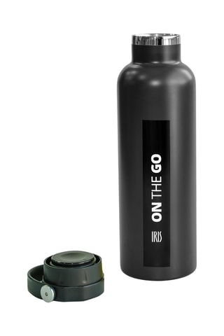 Roestvrijstalen Thermosfles On the Go - 75 cl - Zwart