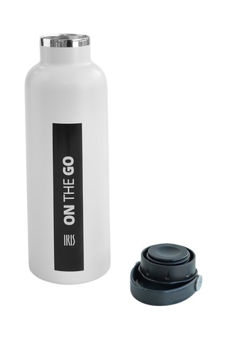 Roestvrijstalen Thermosfles On the Go - 75 cl - Wit