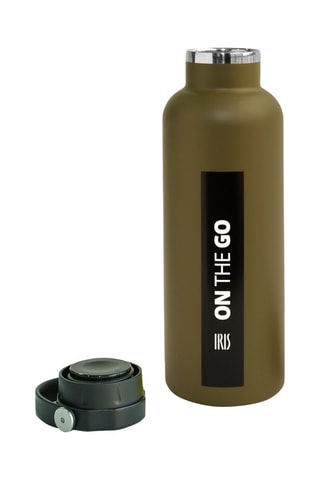 Roestvrijstalen Thermosfles On the Go - 75 cl - Olijfgroen