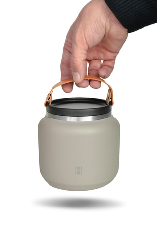 Lunch box en acier inoxydable - 70 cl - Beige