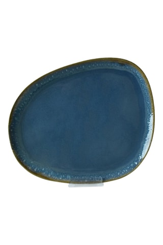 6 Keramische platte borden- 30 cm