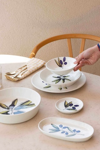 6 Platte Keramische Borden - 20 cm