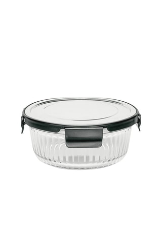 Boîte en verre borosilicate avec couvercle en acier inoxydable sans BPA - 95 cl
