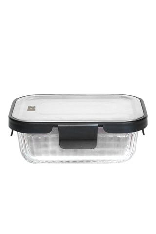 Boîte en verre borosilicate avec couvercle en acier inoxydable sans BPA - 37 cl