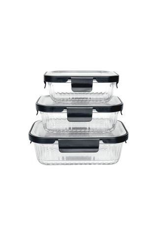 Boîte en verre borosilicate avec couvercle en acier inoxydable sans BPA - 37 cl