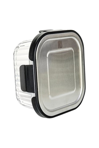 Boîte en verre borosilicate avec couvercle en acier inoxydable sans BPA - 52 cl