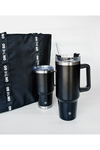 Roestvrijstalen Thermosmok - 120 cl - Zwart