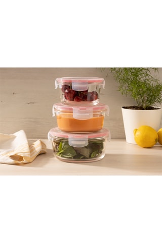 Boîte de conservation en verre borosilicate sans BPA - 57 cl