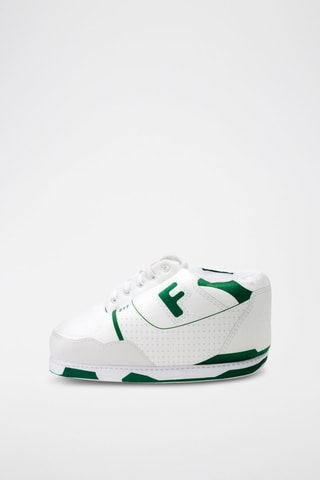 Pantoffels - Wit - Wit en groen