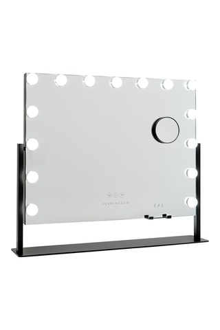 Ledspiegel op Poten - 64 x 54,5 x 12 cm - Zwart