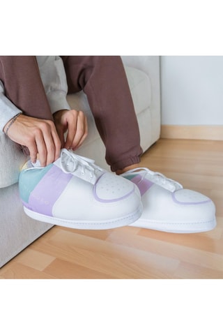 Pantoffels - Geel en Wit - Wit en geel