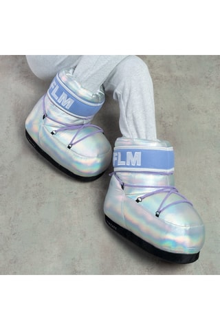 Pantoffels - Zilverkleurig - Grijs, blauw en zilverkleurig