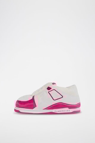 Pantoffels - Wit en Fuchsia - Wit en roze