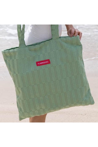 Totebag - Groen - Groen en rood