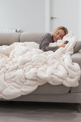 Deken - Beige - 145 x 165 cm - Beige