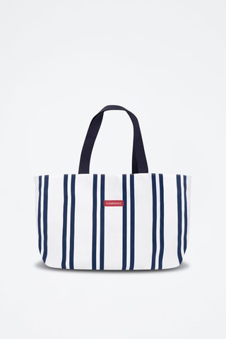 Strandshopper - Hemelsblauw en wit - Wit en blauw