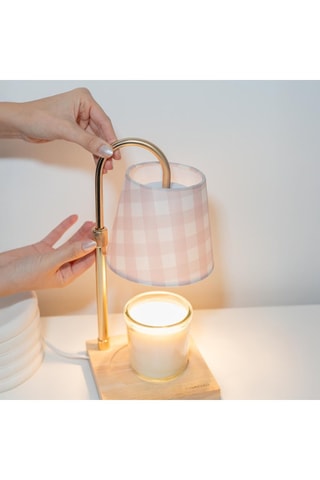 Houten Opwarmlampje - Roze en Wit - 2 x 35 W