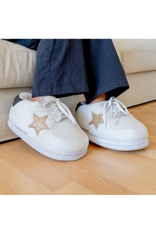 Pantoffels - Wit en Goudkleurig - Wit en goudkleurig