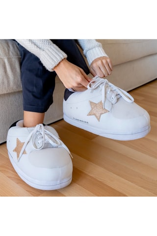 Pantoffels - Wit en Goudkleurig - Wit en goudkleurig