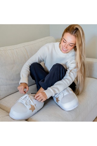 Pantoffels - Wit en Goudkleurig - Wit en goudkleurig