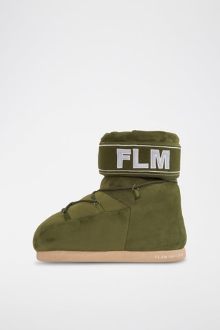 Pantoffels - Kaki - Groen en grijs