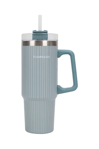 Roestvrijstalen Thermosbeker met Rietje - 0,9 l