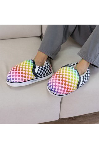 Pantoffels - Wit en Rood - Rood en wit