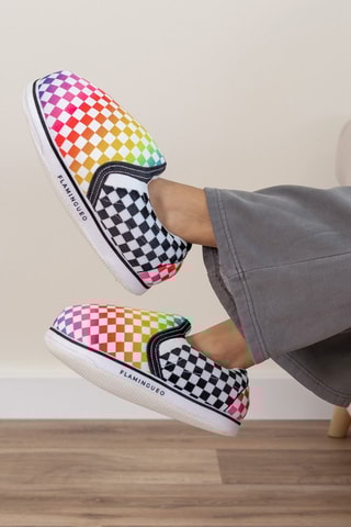 Pantoffels - Wit en Rood - Rood en wit