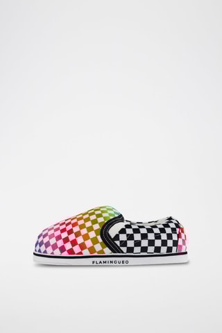 Pantoffels - Wit en Rood - Rood en wit