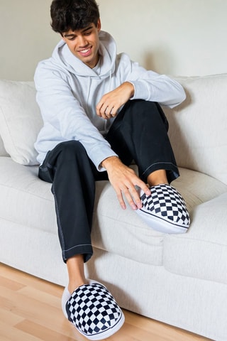 Pantoffels - Zwart en Wit - Zwart en wit