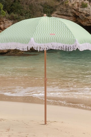 Ronde Parasol met Voet - Diameter zeil 180 cm