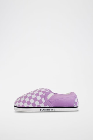 Pantoffels - Paars en Wit - Wit en paars