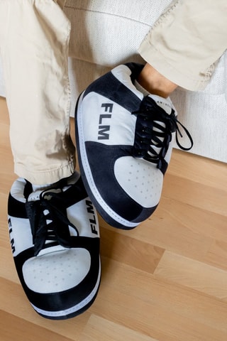 Pantoffels - Wit en Zwart - Zwart en wit