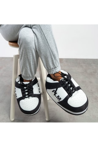 Pantoffels - Wit en Zwart - Zwart en wit