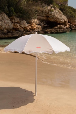 Ronde Parasol met Voet - Diameter zeil 160 cm