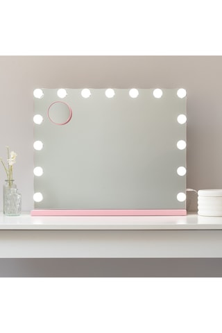 Ledspiegel - 63 x 13 x 53 cm - Roze