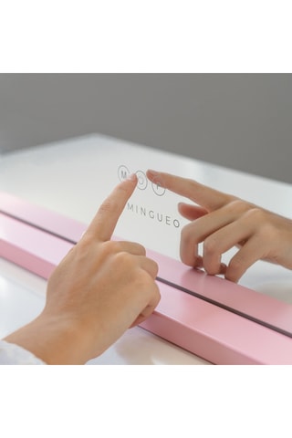 Ledspiegel - 63 x 13 x 53 cm - Roze