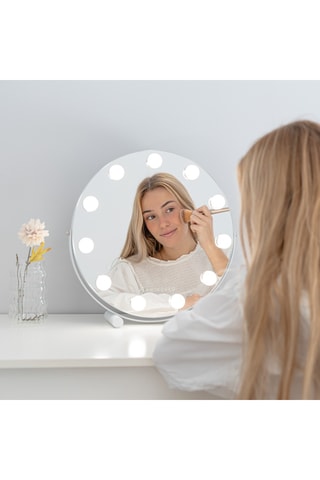 Ledspiegel - 46 x 11 x 47 cm - Wit