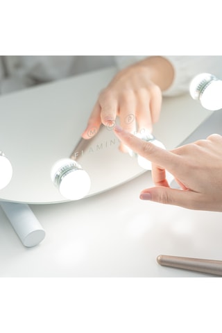 Ledspiegel - 46 x 11 x 47 cm - Wit