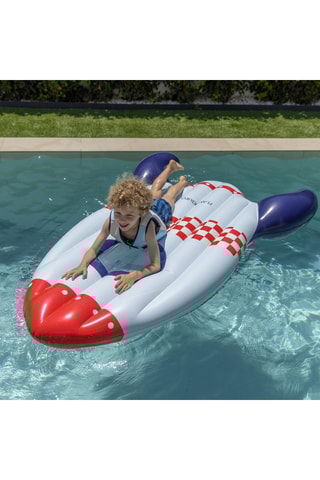 Opblaasband Space Age - Wit