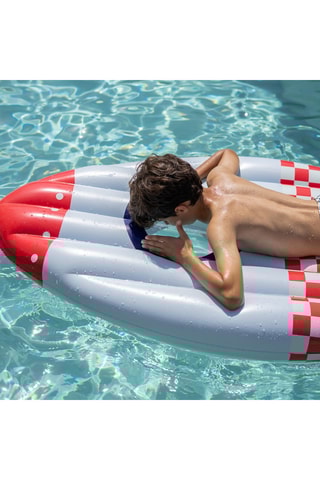 Opblaasband Space Age - Wit