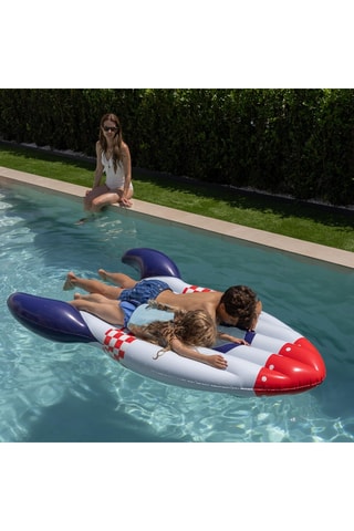 Opblaasband Space Age - Wit