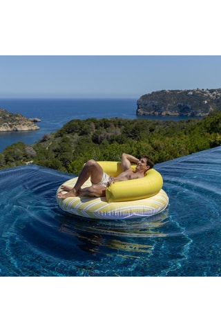 Opblaasband the Club - Geel