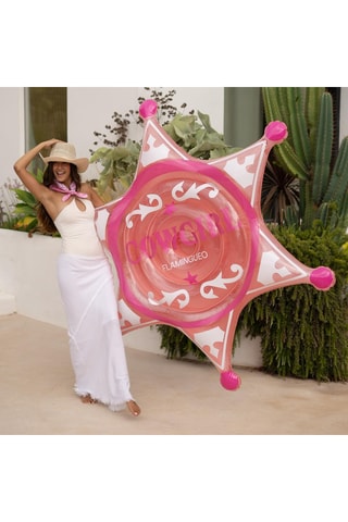 Opblaasband Rodeo - Roze