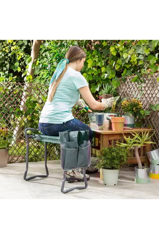 Panca da giardino pieghevole 2 in 1