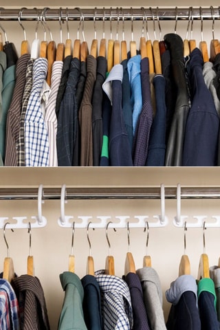 8 Organisers voor Kleerhangers Wit