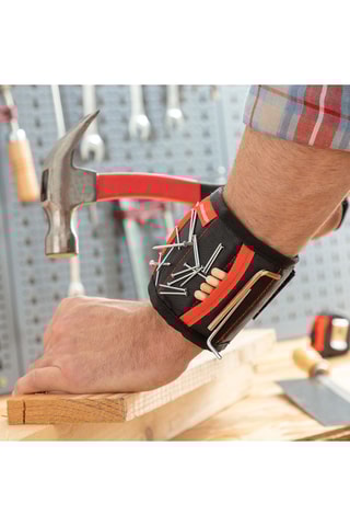 Bracciale magnetico per bricolage - Nero e arancione